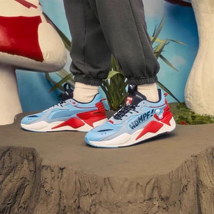 Puma/彪马 SMURF RS-X 蓝精灵联名减震增高低帮休闲鞋 393533-01