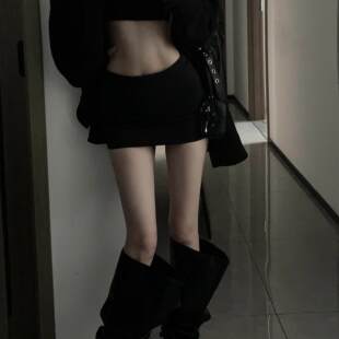 021ope缎面高级感半身裙女百搭显瘦短裙性感辣妹包臀裙气质老钱风