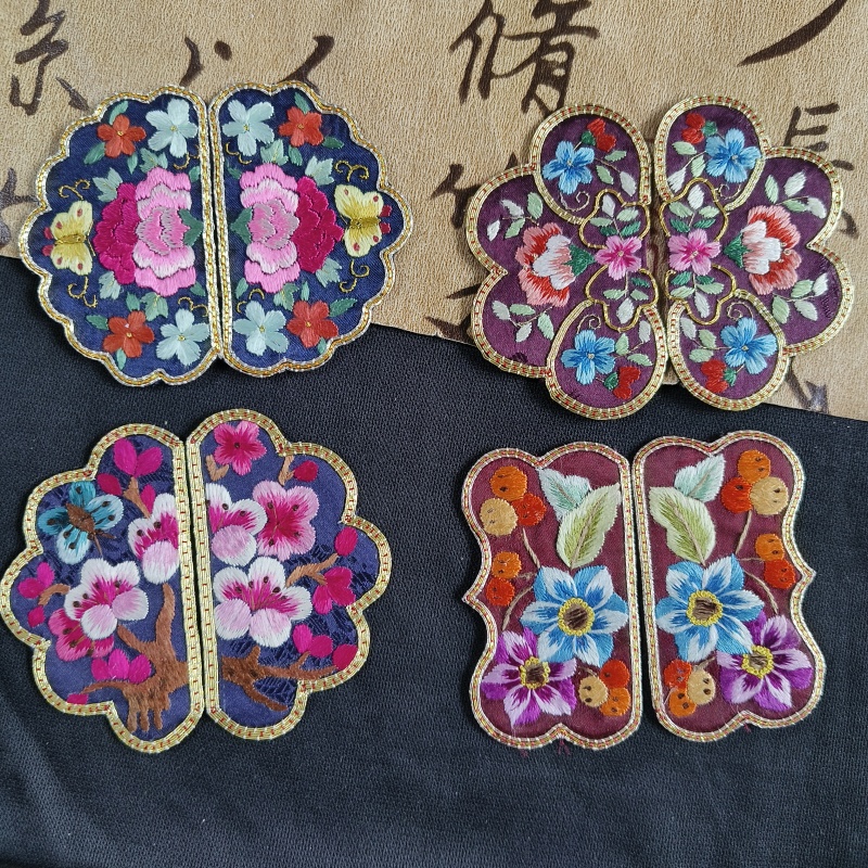 端午节香包diy金口包老绣片