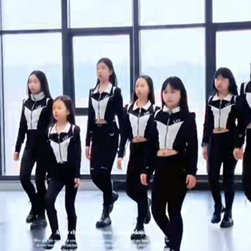 少儿模特形体训练服儿童女童形体礼仪童模练功服T台走秀表演出服