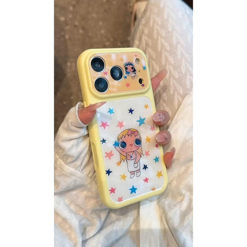 ins风彩色星星小玉适用iPhone17苹果16卡通手机壳15/14Plus全包13/14p女16promax/15promax个性百搭手机壳
