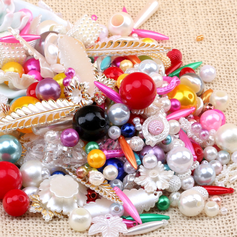 儿童益智早教玩具散珠diy手工女孩穿珠手链项链女童送鱼线弹力线