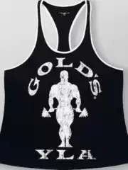 YOUNGLA Men's New Quick-Dry Breathable Pure Cotton Printed Tank Top for Outdoor Running Training Fitness