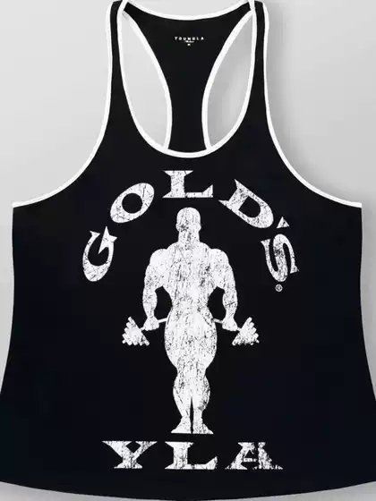 YOUNGLA Men's New Quick-Dry Breathable Pure Cotton Printed Tank Top for Outdoor Running Training Fitness