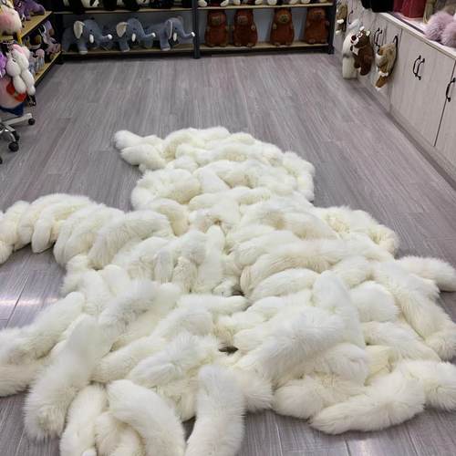 好大一只尾巴狐狸毛干洗加工好的