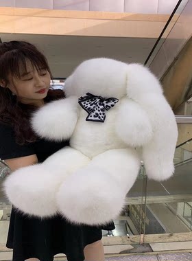 奢华天然狐狸毛公仔推荐