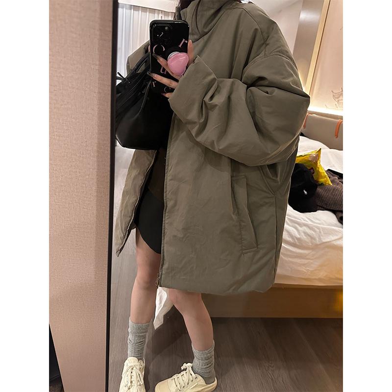 秋冬小众设计款立领大廓型棉服