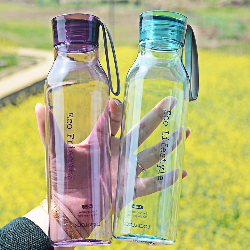 乐扣乐扣简约塑料学生便携水杯子