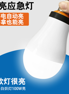 家用智能停电应急灯自动充电神奇节能遇水就亮球泡灯led充电灯泡