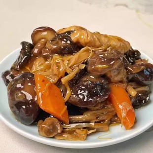 苏州美食特产石路总店杜三珍美味面筋炒素一份500g左右