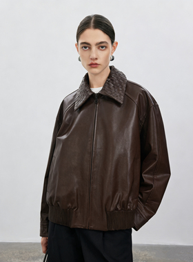 【大粒儿粉丝专享】女士编织领外套M1913