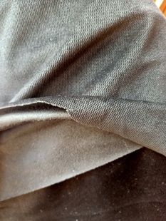 0.55*1.5米清仓处理零头面料经编绒布料水波纹风格黑色