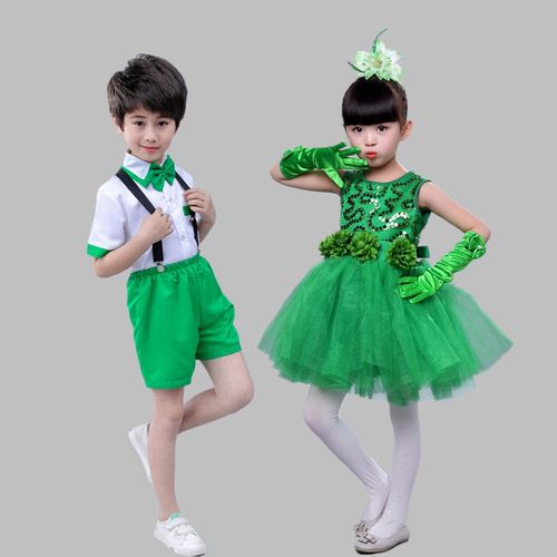 绿色幼儿园我爱吃蔬菜春晓演出服