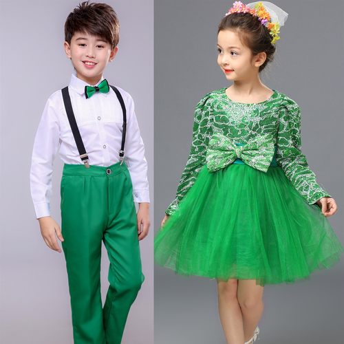 冬季禾苗演出服森林主题环保服装