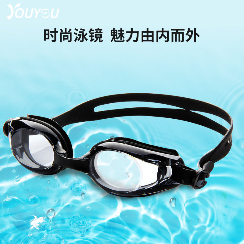 佑游泳镜男近视防水防雾高清带度数游泳眼镜潜水近视游泳镜女装备图片