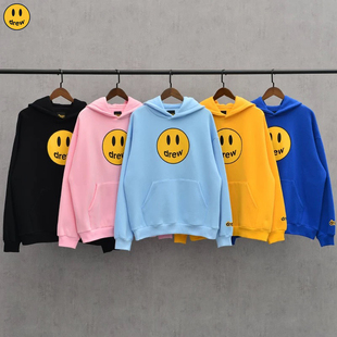 Drew笑脸贾斯汀比伯同款 潮 卫衣ins网红FOG高街风纯棉儿童外套新款