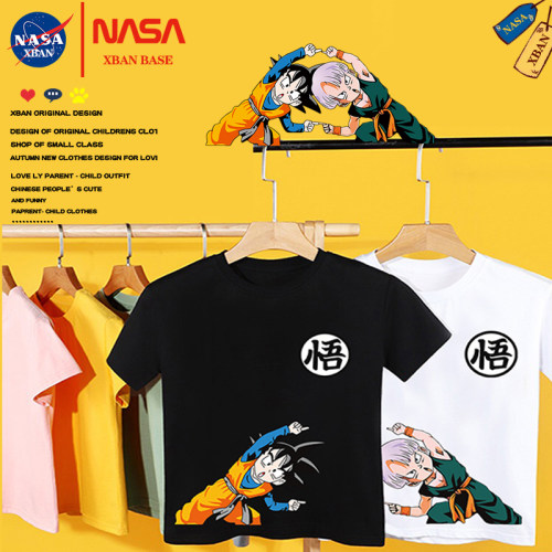儿童短袖纯棉孙悟空卡通圆领
