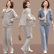 秋季 妈妈装 40岁50中年女装 休闲运动新款 年轻上衣洋气两件套 秋套装