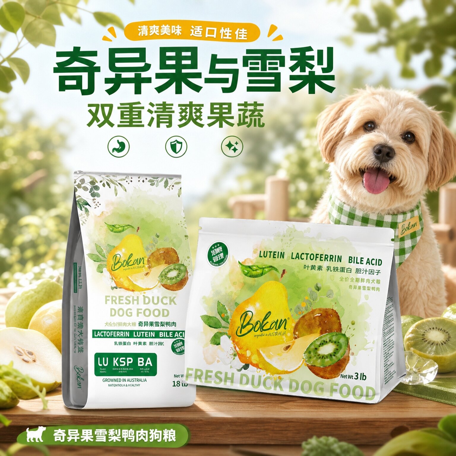 Bokan博刻全价全期鲜肉犬粮