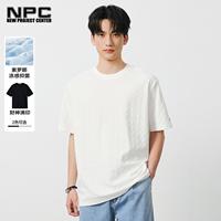 NPC潮牌滿印發(fā)泡印花【財神元寶】短袖T恤男圓領(lǐng)涼感寬松NP52TE04