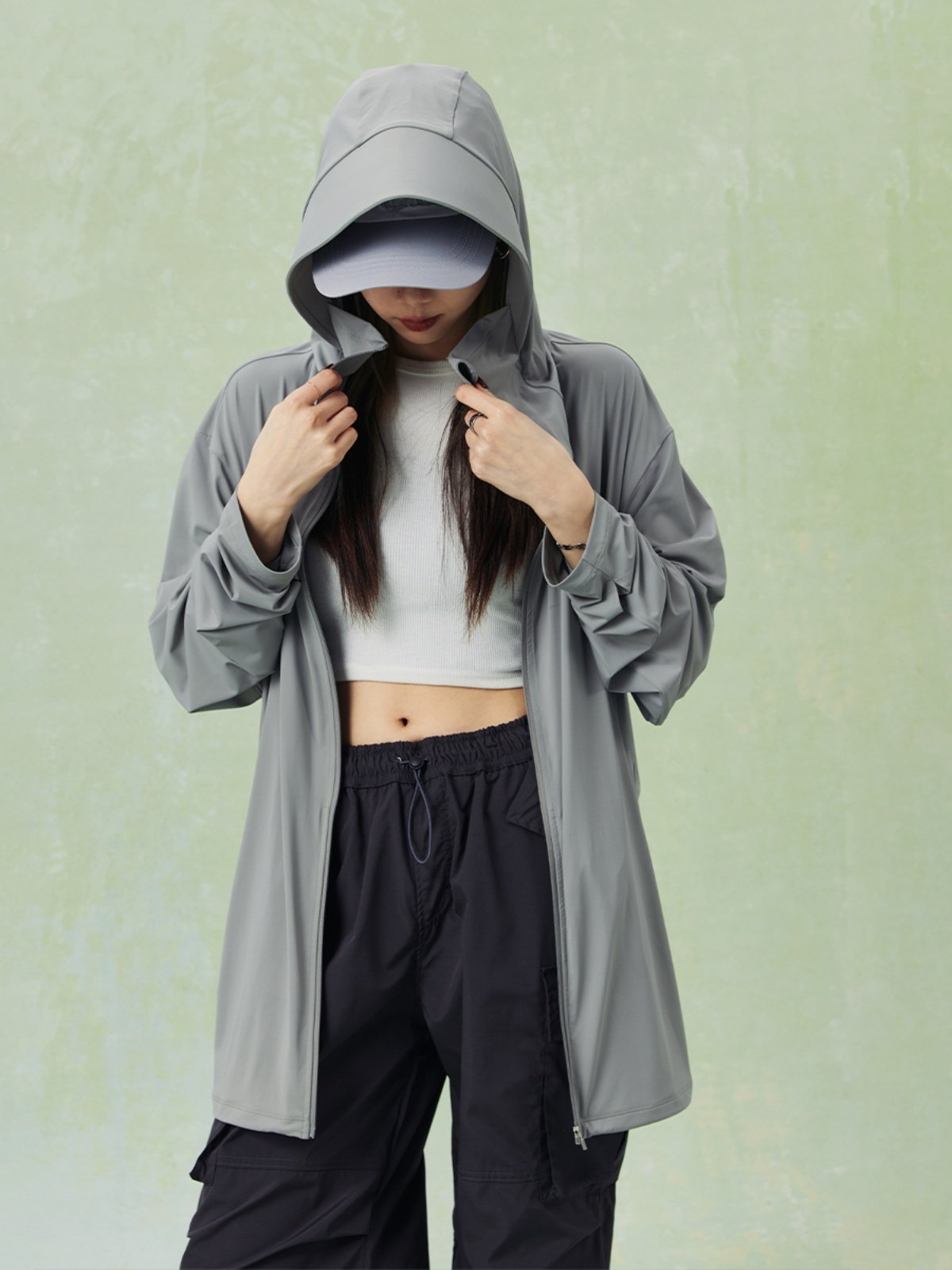 NPC 유행 브랜드 2024 여름 새로운 고주파 인쇄 태양 보호 의류 안티 UV 까마귀 NP42TJ06