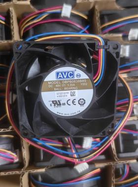全新原装/AVC DBPB0838B8S 48V 1.35A 4线 暴力大风量散热风扇8CM