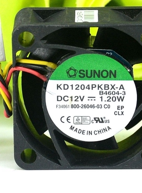 原装 SUNON建准 4CM 4020双滚珠静音风扇 12V 1.20W KD1204PKBX-A