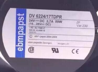 DV6224/17TDPR 24V 3.7A 89W 4线原装正品德国papst大风量风扇