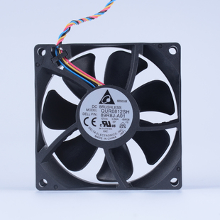 DELTA/台达 8025 12V 0.5A PWM调速 8CM/厘米高速风扇 QUR0812SH
