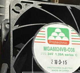 全新永立MAGIC MGA6024VB-O38 6038 6CM 24V 1.2A 变频器散热风扇