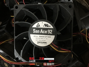 9GA0912P1H03[FAN 92X38MM 12VDC 2.1A TACH,PWM] 散热风扇