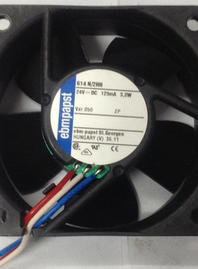 德国PAPST 6CM/厘米 6025 24V 3.0W TYP 614 N/2HH 变频器风扇