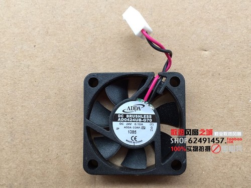 原装ADDA 双滚珠变频风扇 AD0424UB-G70 24V 0.10A 4010 4CM