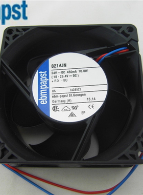 全新原装德国papst变频器风扇 8214JN 24V 10.8W 8038轴流风机
