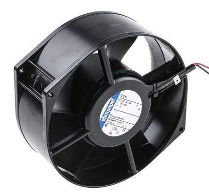 德国papst 7212N 12V 12W 172*150*55MM 金属散热风扇 2线