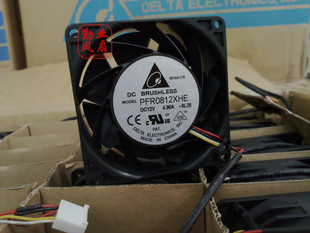 原装台达1.3万转12V 4.9A PFR0812XHE 8cm汽车增压8038超暴力风扇