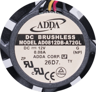 ADDA 全新原装 8025 12V 8CM双滚珠静音风扇 AD0812DB 0.08A A72GL