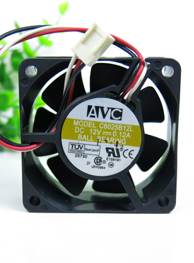 AVC C6025B12L 6025 6CM/厘米 12V 0.12A CPU散热风扇 静音风扇