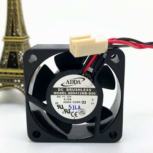 ADDA 4015 4CM/厘米 12V 0.10A 双滚珠交换机风扇  AD0412MB-D50