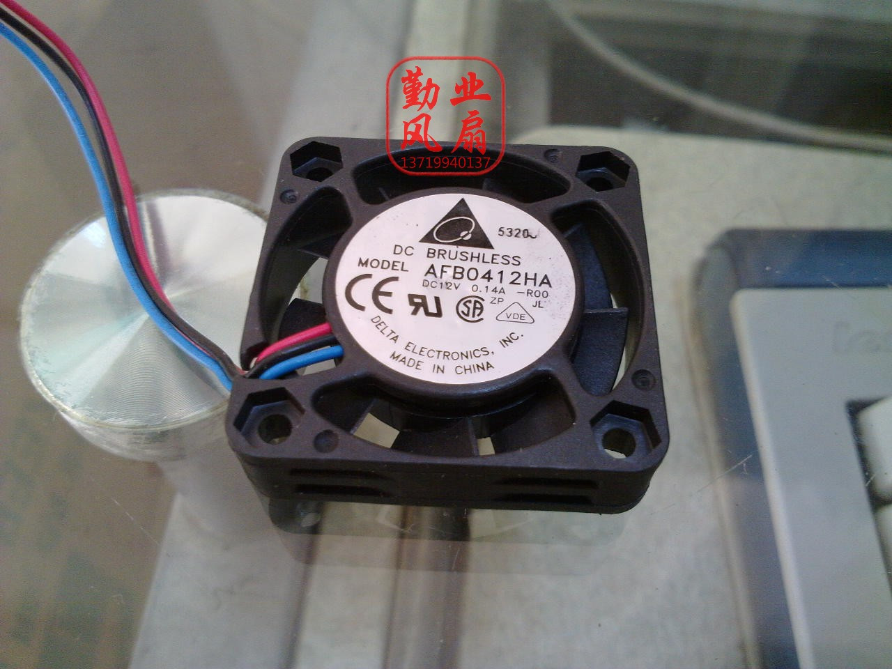 台达DELTA 12V 0.14A 4010 4CM双滚珠轴承散热风扇 AFB0412HA