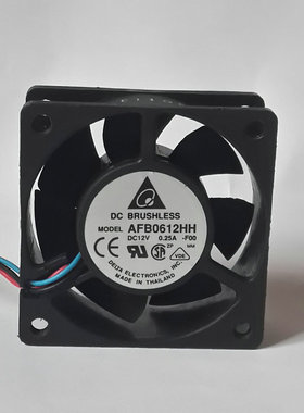 台达 AFB0612HH 12V 0.25A 6025 6cm/厘米机箱散热风扇60*60*25MM