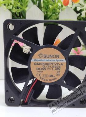 建准SUNON 6厘米超薄风扇 磁悬浮 6010 5V 1.4W GM0506PFV2-A