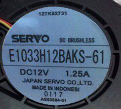 SERVO伺服 10cm 1033 鼓风机 E1033H12BAKS-61 12v 1.25A散热风扇