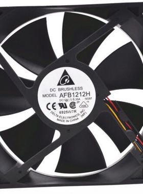 台湾台达 AFB1212H 12V 0.35A 12CM 12025 4线 PWM温控 机箱风扇