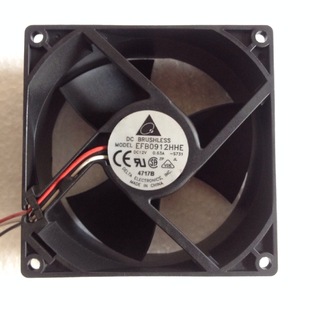 12V 9CM风扇 EFB0912HHE 工业 台达 工控机 0.63A 9238 服务器