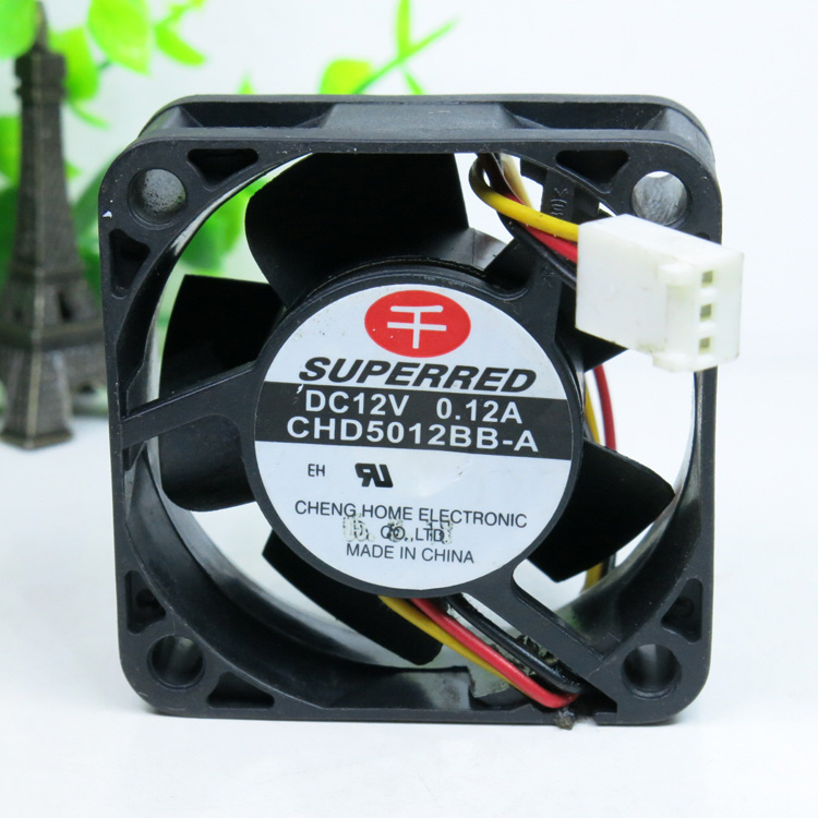 千红SUPERRED CHD5012BB-A 5020 5CM 12V 0.12A 测速双滚珠风扇