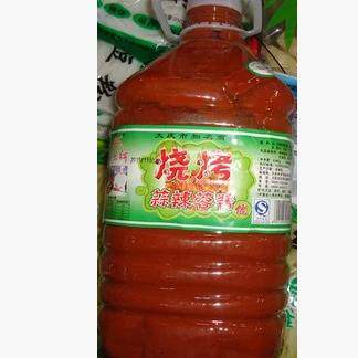 烧烤蒜辣蓉酱4000克8斤大桶装 烤串烧烤烤肉面筋冷面甜思牌商用酱