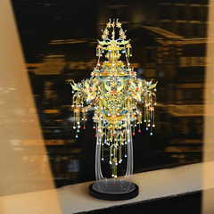 【旗舰店】拼酷非遗-无骨花灯3D立体金属拼图拼装模型玩具礼物