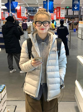 排骨轻薄棉服女短款2025