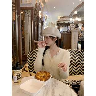 切糕自制小个子冬季新款修身上衣女加厚内搭外套好看白色慵懒毛衣